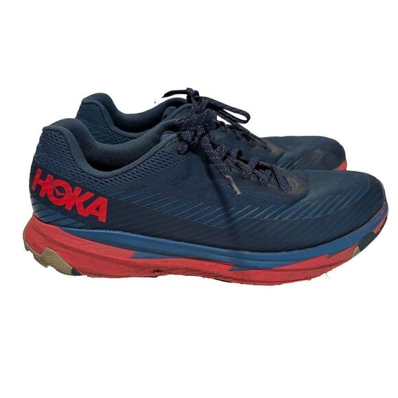 Hoka One One Other - Hoka One One Torrent 2 Mens 10.5 Trail Running Shoes Moonlit Ocean Risk Red